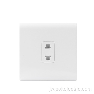 Sertifikasi CB ing jero ruangan 1Gang 2Pin Socket Outlet